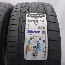 2. 235 40 18 2x CONTINENTAL 235/40 R18 95Y XL SportContact 6 RFT Sommerreifen 2022 Ungebraucht  