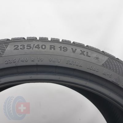 6. 235 40 19 2x CONTINENTAL 235/40 R19 96V XL WinterContact TS 850 P Winterreifen 2020 7-6,8mm 