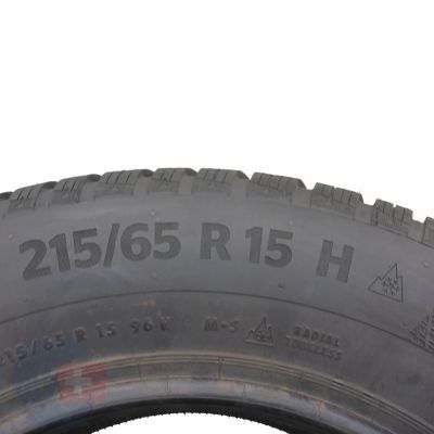 6. 4 x CONTINENTAL 215/65 R15 96H WinterContact TS860 Winterreifen 2020 WIE NEU VOLL