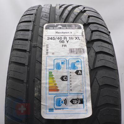 245 40 19 1x UNIROYAL 245/40 R19 98Y XL RainSport3 Sommerreifen 2018 VOLL