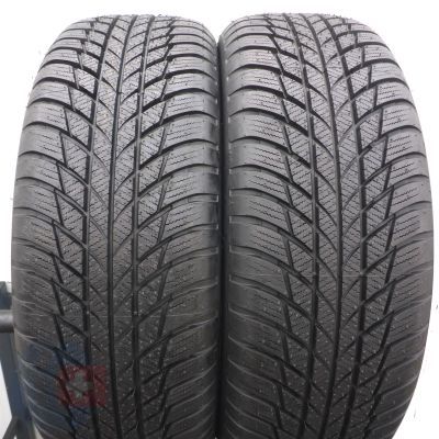 4. 205 65 16 2x BRIDGESTONE 205/65 R16 95H Blizzak LM001 BMW Winterreifen 2018 VOLL WIE NEU