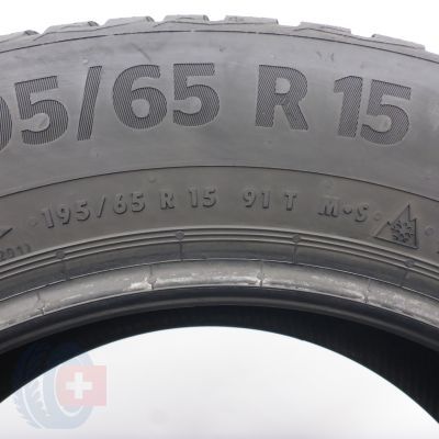 6. 195 65 15 2x CONTINENTAL 195/65 R15 91T Winter Contact TS 870 Winterreifen 2021 8mm 