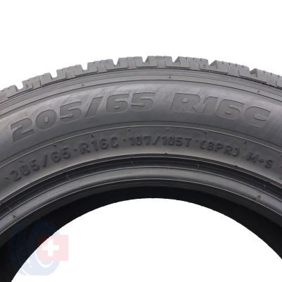 6. 205 65 16C 4x PIRELLI 205/65 R16C 107/105T Carrier Winter Winterreifen 7-7,5mm 2019