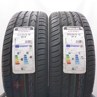 205 55 16 2x GISLAVED 205/55 R16 91V Ultra Speed 2 Sommerreifen 2023 Ungebraucht  