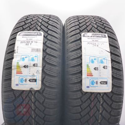  205 60 16 2x CONTINENTAL  205/60 R16 92T WinterContact TS 860 Winterreifen 2018 VOLL