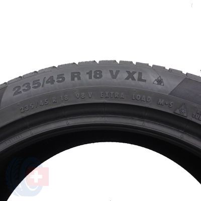 6. 235 45 18  2x CONTINENTAL 235/45 R18 98V XL WinterContact TS 850 P Winterreifen 2021 7-7,8mm