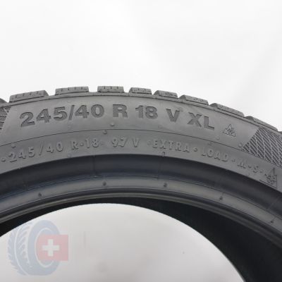 6. 245 40 18 2x CONTINENTAL 245/40 R18  97V XL WinterContact TS 850 P Winterreifen  2018 8,2-8mm