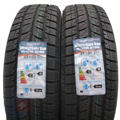 2 x NORDEX 195/75 R16C 107/105R WinterSafe Van LT Winterreifen 2020 Wie Neu