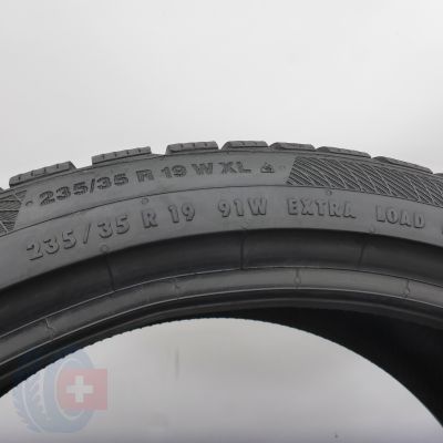 6. 235 35 19 4x CONTINENTAL 235/35 R19 91W XL WinterContact TS850P Winterreifen 2017, 2018 7-8mm
