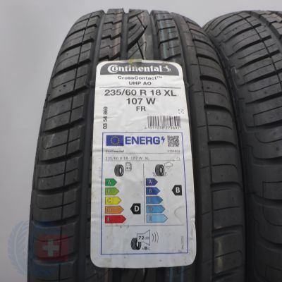 2. 235 60 18 4x CONTINENTAL 235/60 R18 107W XL CrossContact UHP AO Sommerreifen 2022 WIE NEU VOLL