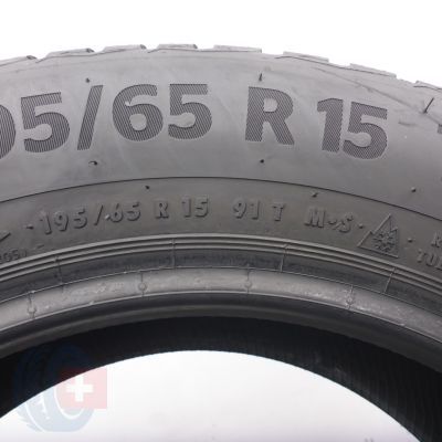 7. 195 65 15 4x CONTINENTAL 195/65 R15 91T WinterContact TS 870 Winterreifen  2022 8,2-8,8mm