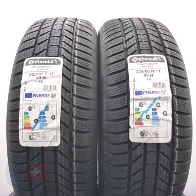 225 60 17 2x CONTINENTAL 225/60 R17 99H WinterContact TS 870 P Winterreifen 2023 VOLL WIE NEU