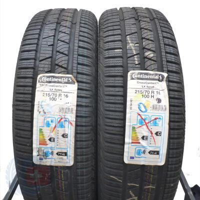 3. 4 x CONTINENTAL 215/70 R16 100H CrossContact LX Sport Sommerreifen M+S 2018 WIE NEU VOLL