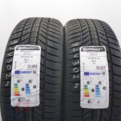 5. 215 50 18 4x CONTINENTAL 215/50 R18 92V WinterContact TS870 P Winterreifen 2024 VOLL WIE NEU 