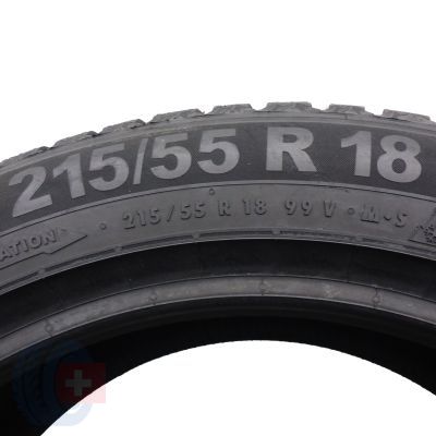 6. 215 55 18 4x SEMPERIT 215/55 R18 99V Speed-Grip 5 Winterreifen 8-8,5mm 2022/23 Wie Neu