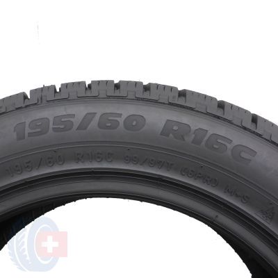 6. 195/60 R16C 2x PIRELLI 99/97T Carrier Winter Winterreifen 2021 VOLL WIE NEU