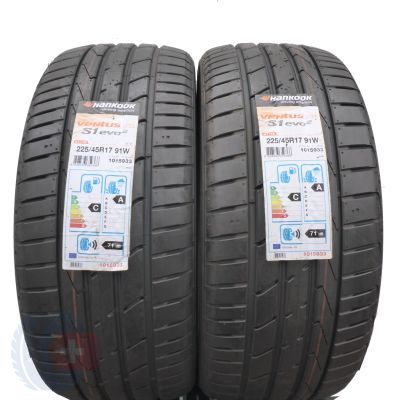 2 x HANKOOK 225/45 R17 91W Ventus S1 evo 2 K117B BMW RunFlat Sommerreifen 2020 WIE NEU VOLL