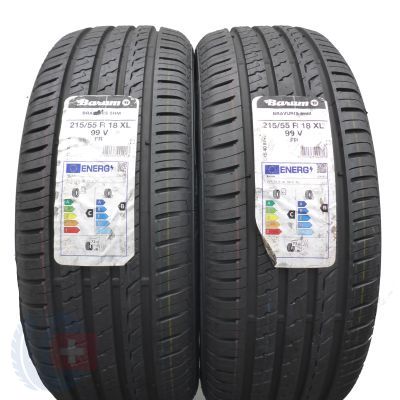 215 55 18 2x BARUM 215/55 R18 99V XL Bravuris 5HM Sommerreifen 2022  VOLL WIE NEU