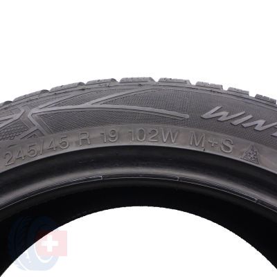 3. 245 45 19 4x VREDESTEIN 245/45 R19 102W XL Wintrac Pro Winterreifen 7,5-8,2mm 2021/23 Wie Neu