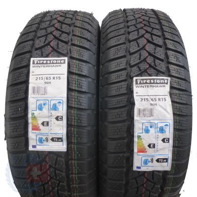 2 x FIRESTONE 215/65 R15 96H WinterRhawk 3 Winterreifen 2019 VOLL  2 x FIRESTONE 215/65 R15 96H WinterRhawk 3 Winterreifen 2019 VOLL