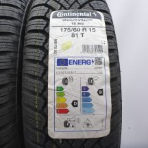 2. 175 60 15 2x CONTINENTAL 175/60 R15 81T WinterContact TS 860 Winterreifen 2022 Ungebraucht  