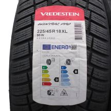 3. 225 45 18 4x VREDESTEIN 225/45 R18 95W XL Wintrac Pro Winterreifen 2022 VOLL Wie Neu