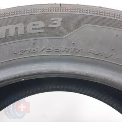 5. 215 55 17 4x HANKOOK 215/55 R17 94V Ventus Prime 3 K125 Sommerreifen 2024 WIE NEU VOLL