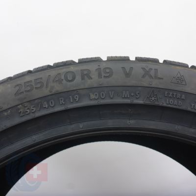 6. 255 40 19 2x CONTINENTAL 255/40 R19 100V XL WinterContact Ts870P Winterreifen 2022 WIE NEU VOLL
