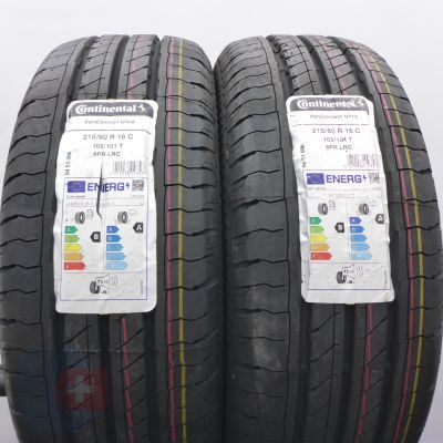 4. 215 60 16C 4x CONTINENTAL 215/60 R16C 103/101T VanContact Ultra Sommerreifen 2023, 2024 WIE NEU VOLL