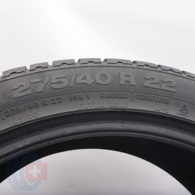 5. 275 40 22 4x CONTINENTAL 275/40 R22 108V XL CrossContact Winter Winterreifen  2024 8mm WIE NEU 