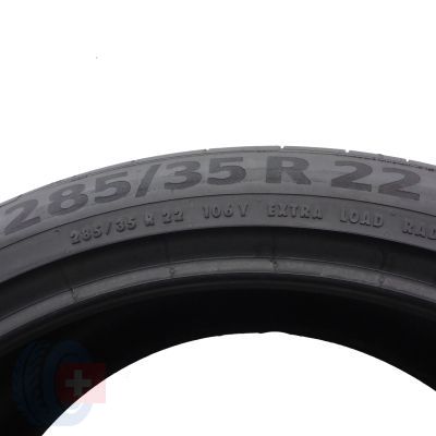 3. 285 35 22 1x CONTINENTAL 285/35 R22 106Y XL SportContact 6 T0 Letnie 2024 6,8mm