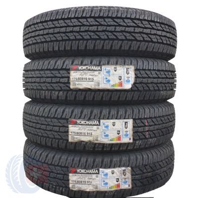 4 x YOKOHAMA 175/80 R16 91S Goalandar A/T G015 Ganzjahresreifen 2019 WIE NEU VOLL