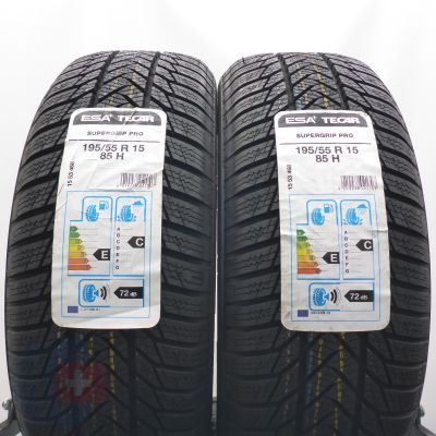 4.  195 55 15 4x ESA TECAR 195/55 R15 85H SuperGrip Pro Winterreifen 2019 Ungebraucht  