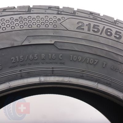 5. 215 65 16C 2x CONTINENTAL 215/65 R16C 109/107T ContiVanContact 100 Sommerreifen 2022 Voll
