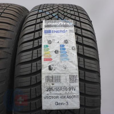 3. 205 55 16 2x GOODYEAR 205/55 R16  91V Vector 4Seasons Gen-3 Ganzjahresreifen 2021 VOLL 3. 205 55 16 2x GOODYEAR 205/55 R16  91V Vector 4Seasons Gen-3 Ganzjahresreifen 2021 VOLL