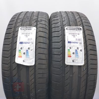 5. 255 60 18 4x CONTINENTAL 255/60 R18 108Y ContiSportContact 5 SUV Sommerreifen 2021 VOLL