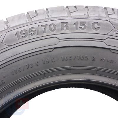5. 195 70 15C 4x CONTINENTAL 195/70 R15C 104/102R ContiVanContact 200 Sommerreifen 2019 WIE NEU VOLL