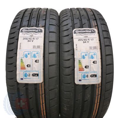 205 45 17 2x CONTINENTAL 205/45 R17 84V ContiSportContact 3 RSC BMW Sommerreifen 2019 VOLL Wie Neu