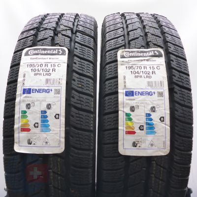 4. 195/70 R15C 4x CONTINENTAL 104/102R VanContact Winter Winterreifen 2021/22/23 Ungebraucht     