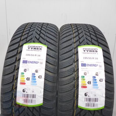 6. 195 55 16 4x NOKIAN 195/55 R16 87H Snowproof 2 Winterreifen 2025 Winterreifen  