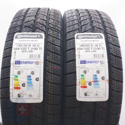 3. 195 65 16C 4x CONTINENTAL 195/65 R16C 104/102T VanContact Winter Winterreifen 2022 VOLL