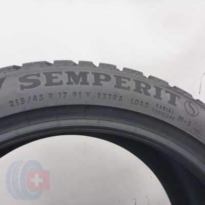 5. 215 45 17 2x SEMPERIT 215/45 R17 91V XL Speed-Grip 5 Winterreifen  2025 8,2mm