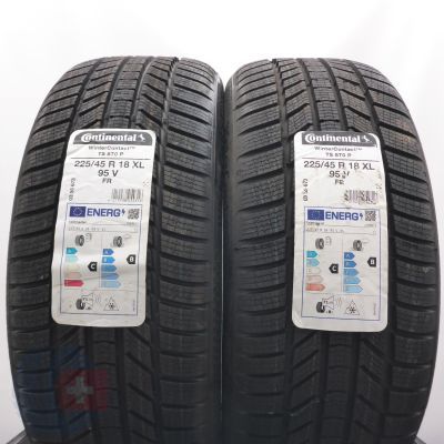 225 45 18 2x CONTINENTAL 225/45 R18 95V XL WinterContact TS 870 P Winterreifen 2022 Ungebraucht     