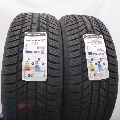 5. 255 55 19 4x CONTINENTAL 255/55 R19 111V XL WinterContact TS870P Winterreifen 2022 VOLL 