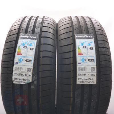 225 55 17 2x GOODYEAR 225/55 R17 101W XL EfficientGrip Performance Sommerreifen 2020 Ungebraucht   