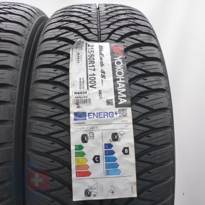 3. 215 60 17 2x YOKOHAMA 215/60 R17 100V XL BluEarth 4S AW21 Ganzjahresreifen 2026 Ungebraucht  