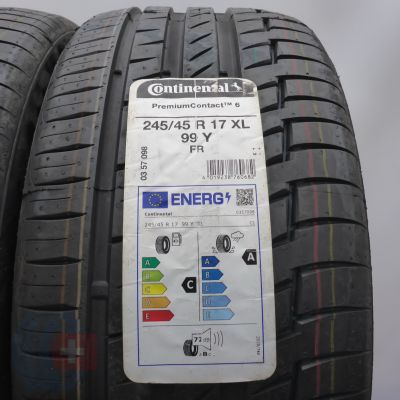 3. 245 45 17 2x CONTINENTAL 245/45 R17 99Y XL PremiumContact 6 Sommerreifen 2022 VOLL  3. 245 45 17 2x CONTINENTAL 245/45 R17 99Y XL PremiumContact 6 Sommerreifen 2022 VOLL