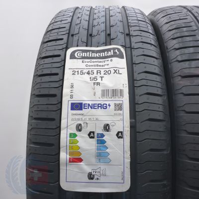 2. 215 45 20 2x CONTINENTAL 215/45 R20 95T XL EcoContact 6 SEAL+Sommerreifen 2020 Ungebraucht  