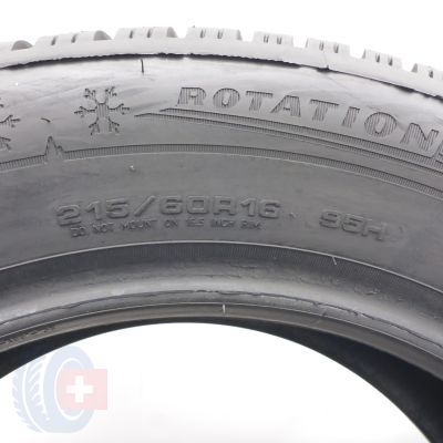 7.  215 60 16 4x DUNLOP  215/60 R16 95H WinterSport 5 Winterreifen 2015 9-8,8-8,2mm