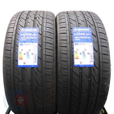 3. 265 40 22 4x LANDSAIL 265/40 ZR22 106W XL LS588 SUV Sommerreifen 2021 WIE NEU VOLL